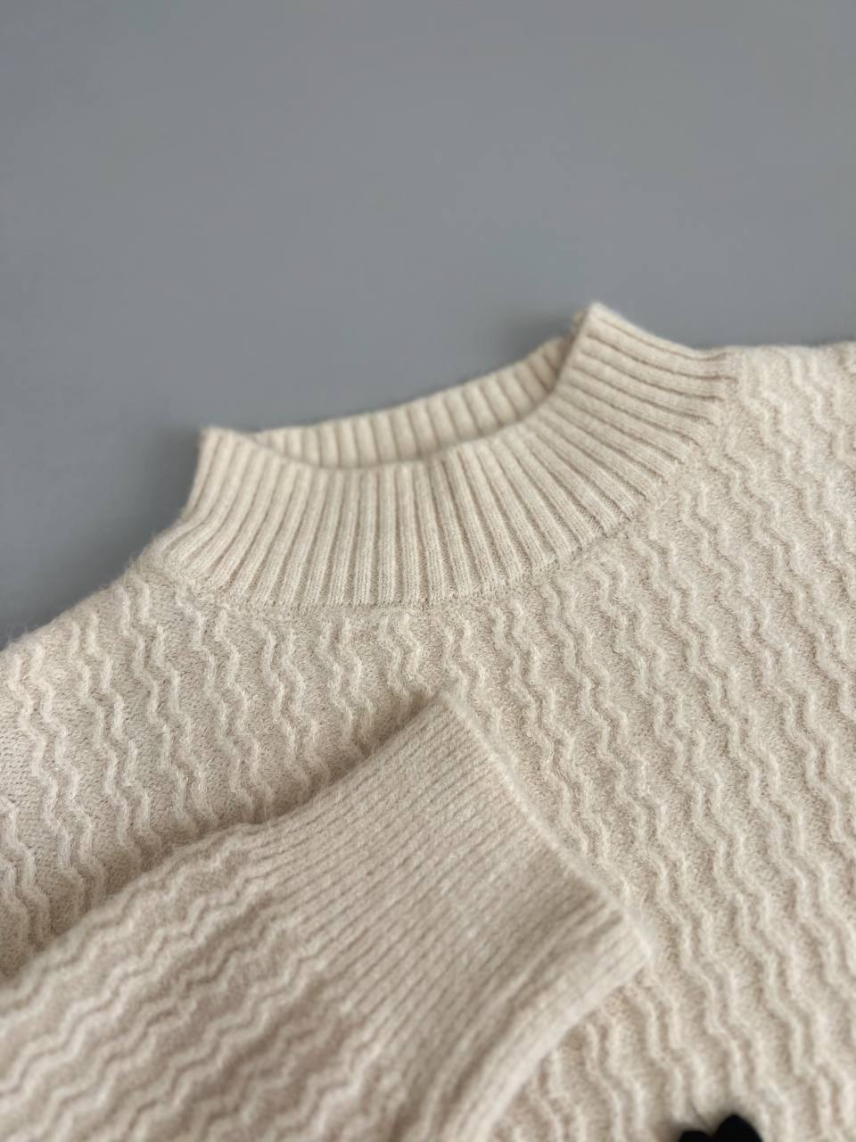 پلیور بافت یقه گرد پاپیون کد 2999
