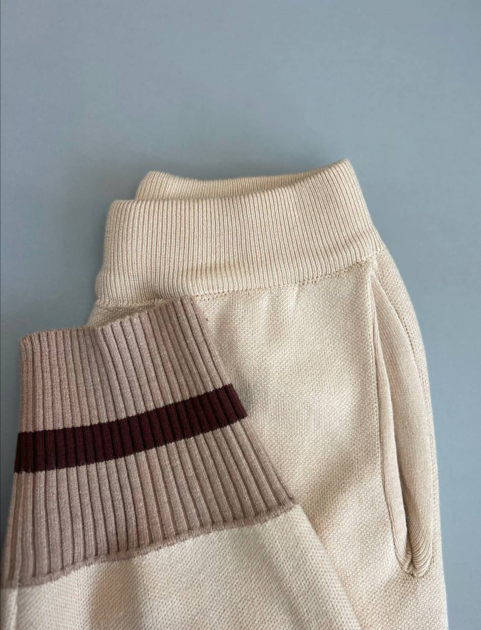 شلوار بافت دو رنگ کد 3003