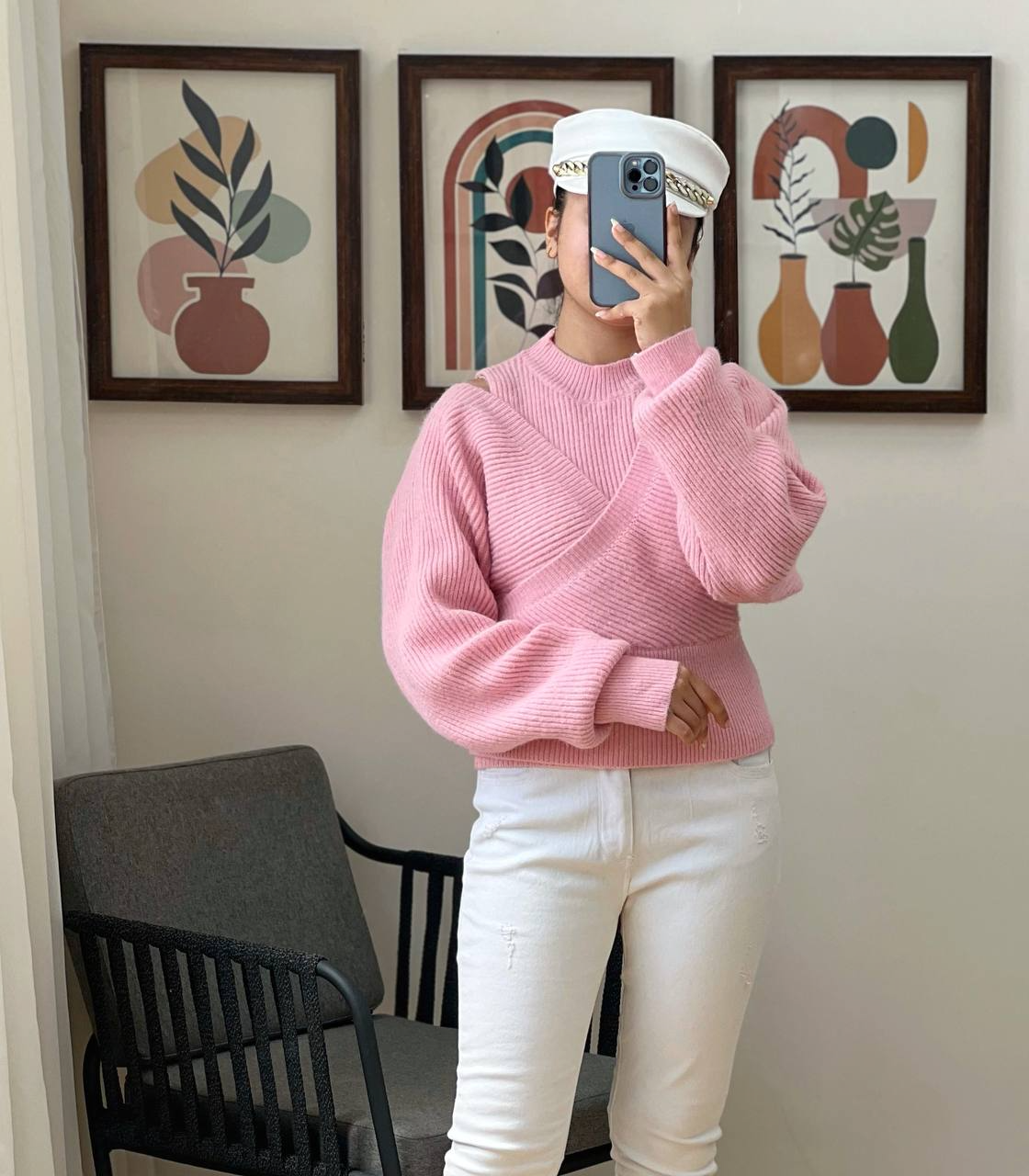 ست تاپ و رویی بافت کد 3005