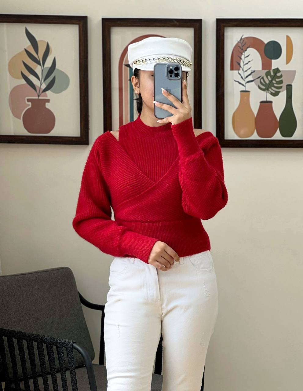 ست تاپ و رویی بافت کد 3005