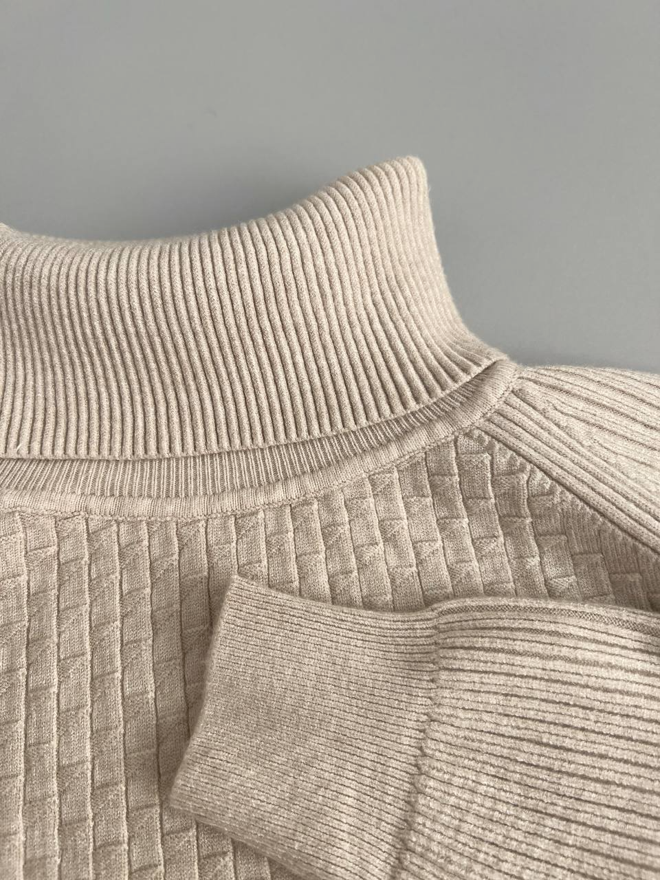 پلیور بافت یقه اسکی کد 3007