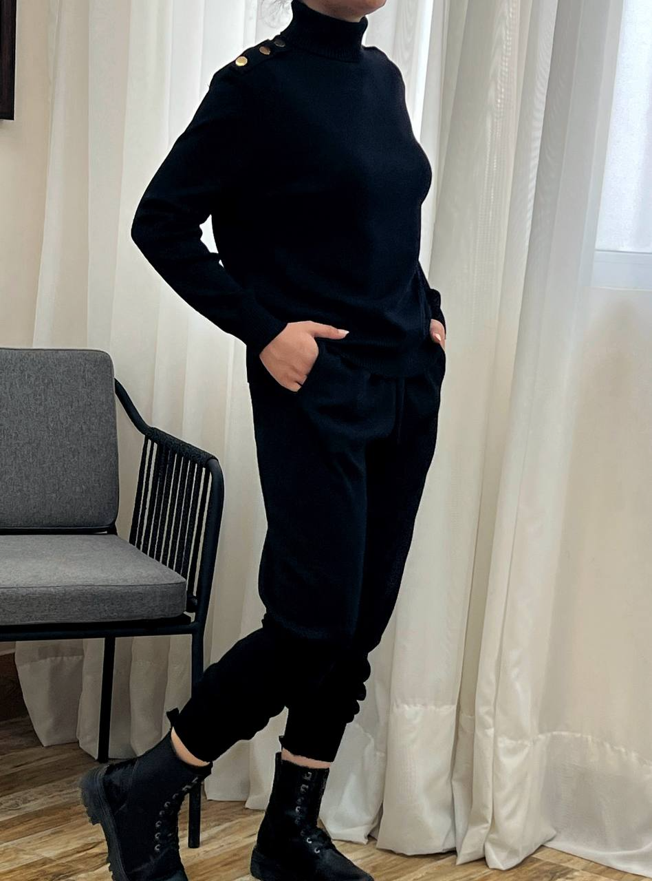 ست پلیور و شلوار بافت کد 3012