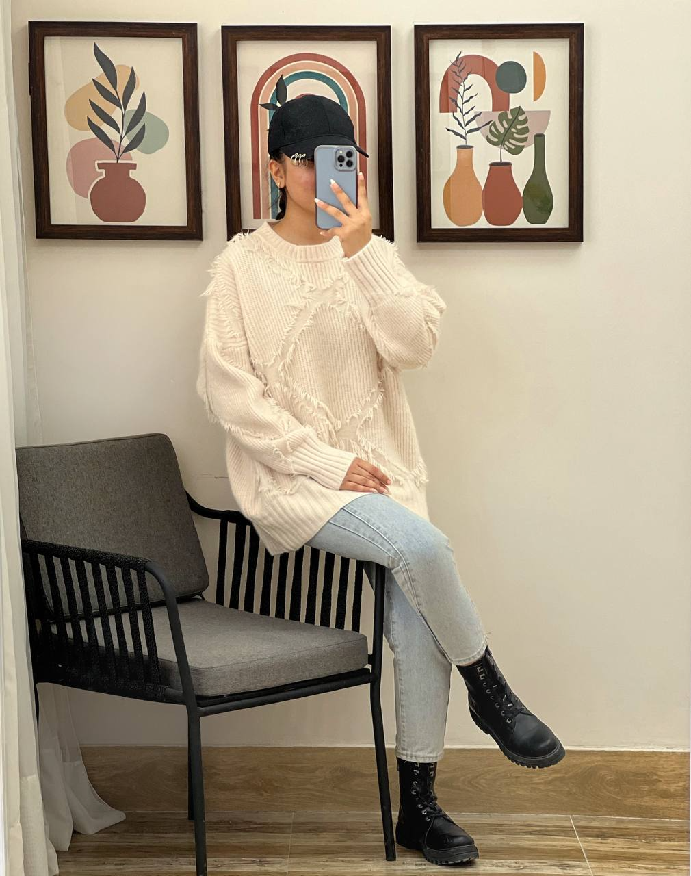 پلیور بافت لوزی کد 3025