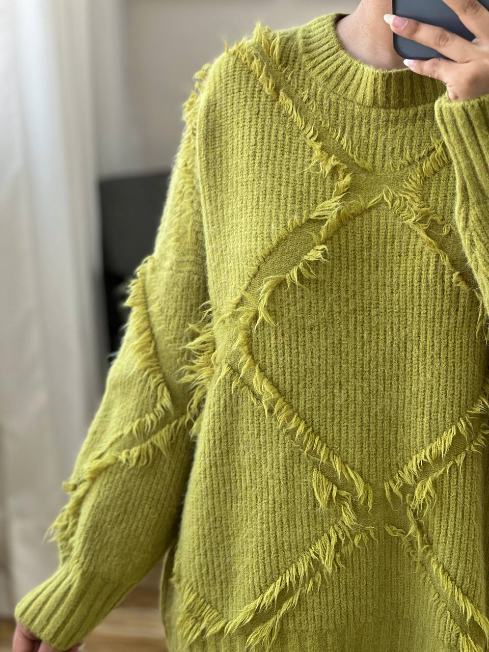 پلیور بافت لوزی کد 3025