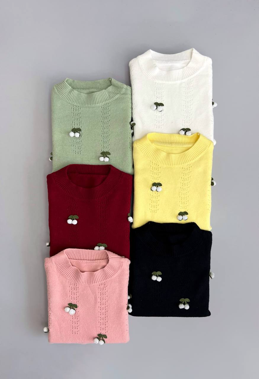 پلیور بافت آلبالو کد 3029