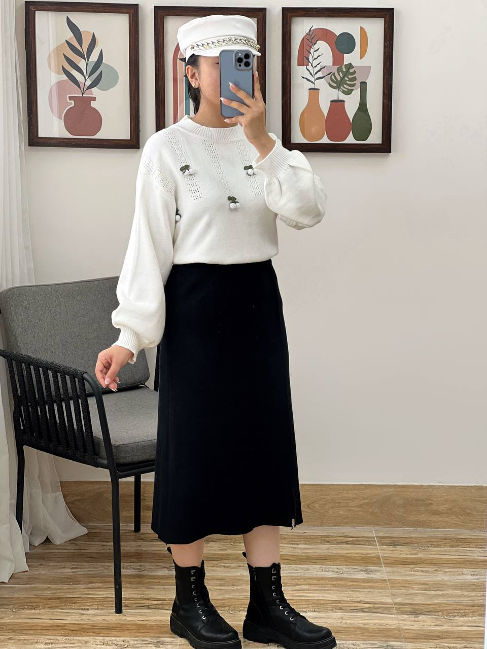 پلیور بافت آلبالو کد 3029