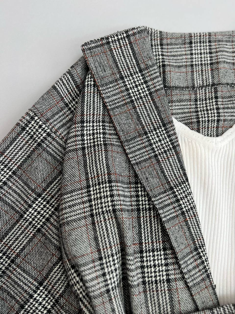 مانتو چهارخونه کشمیر کد 3032