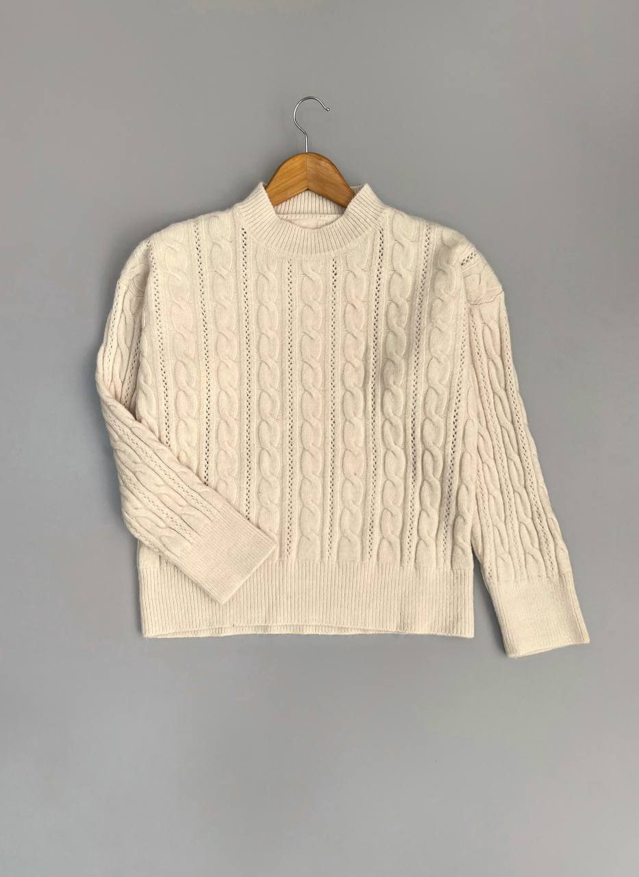 پلیور بافت زنجیری 5 رنگ کد 3035