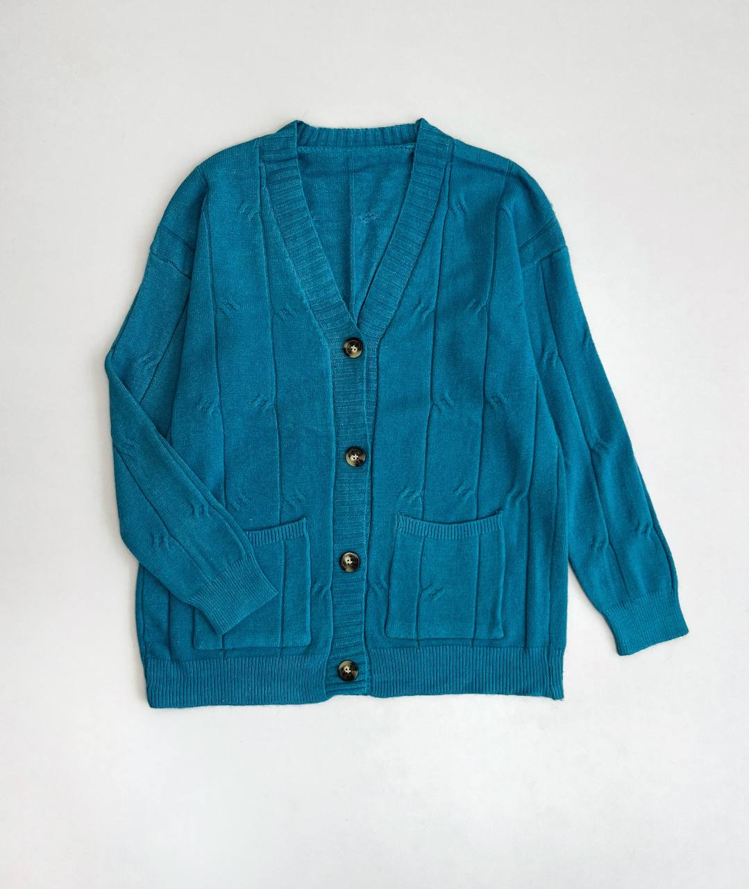 ژاکت بافت جلو دکمه کد 3036