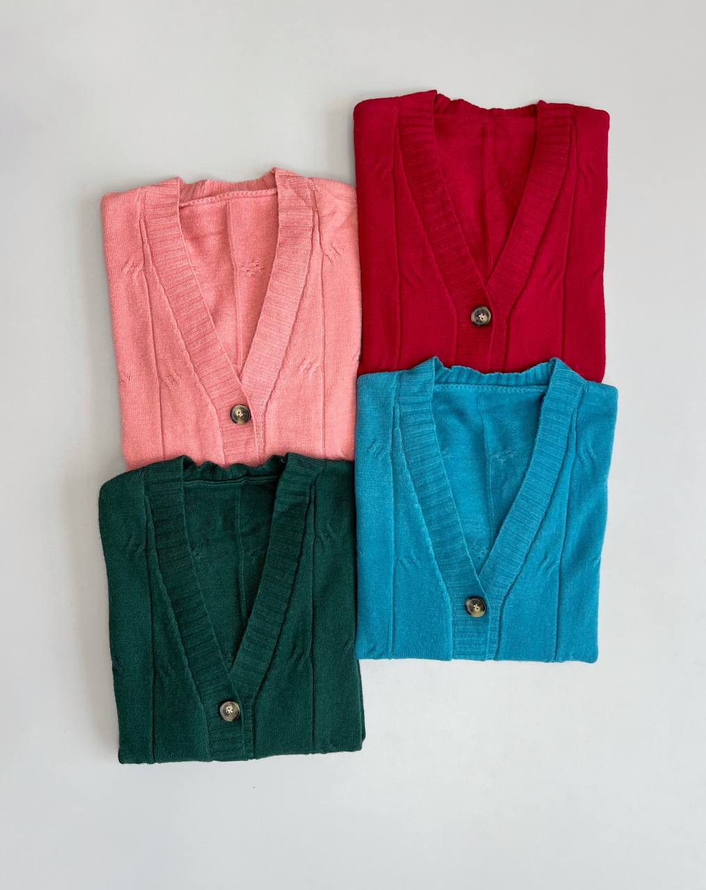 ژاکت بافت جلو دکمه کد 3036