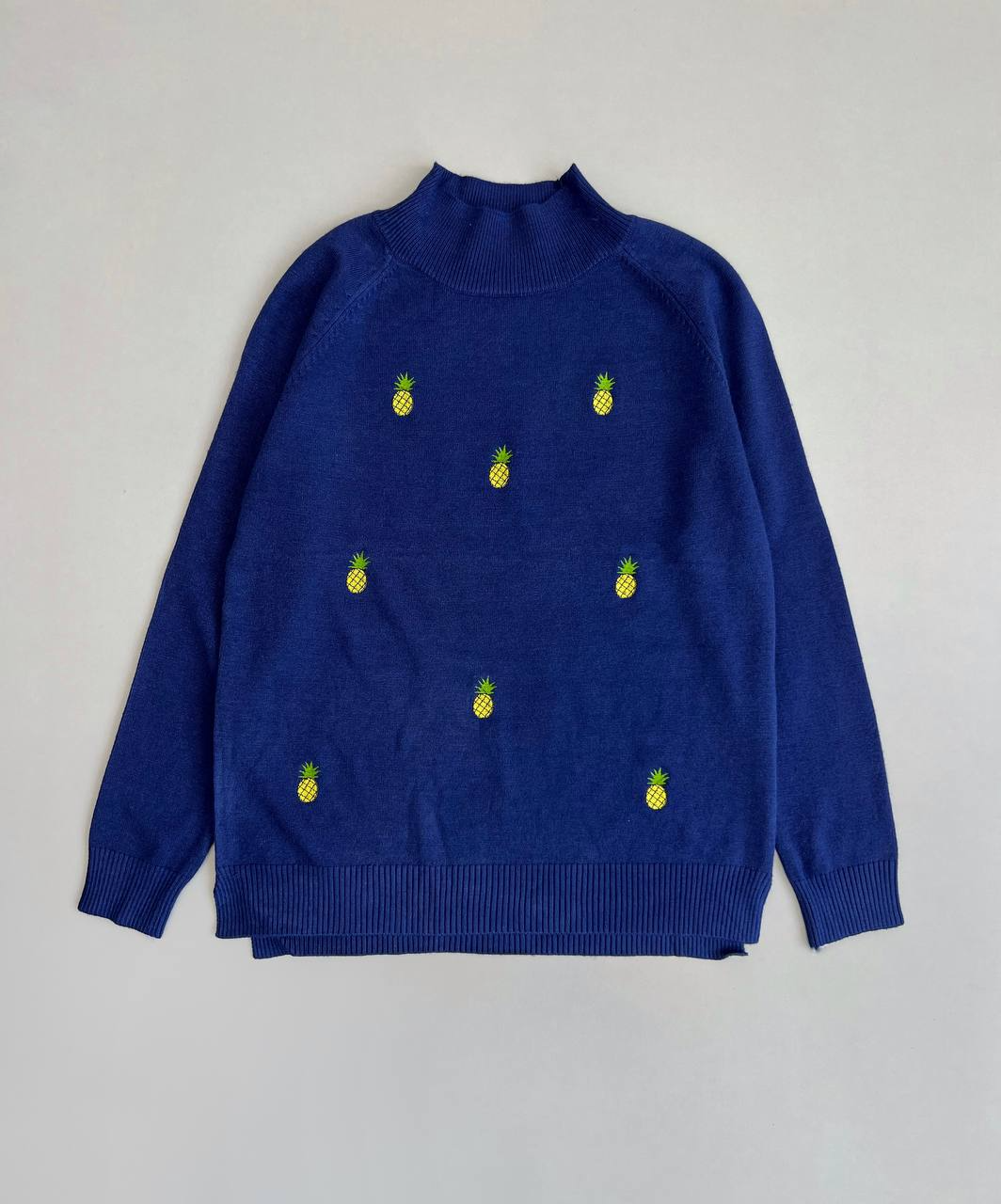 پلیور بافت گلدوزی شده اناناس کد 3038
