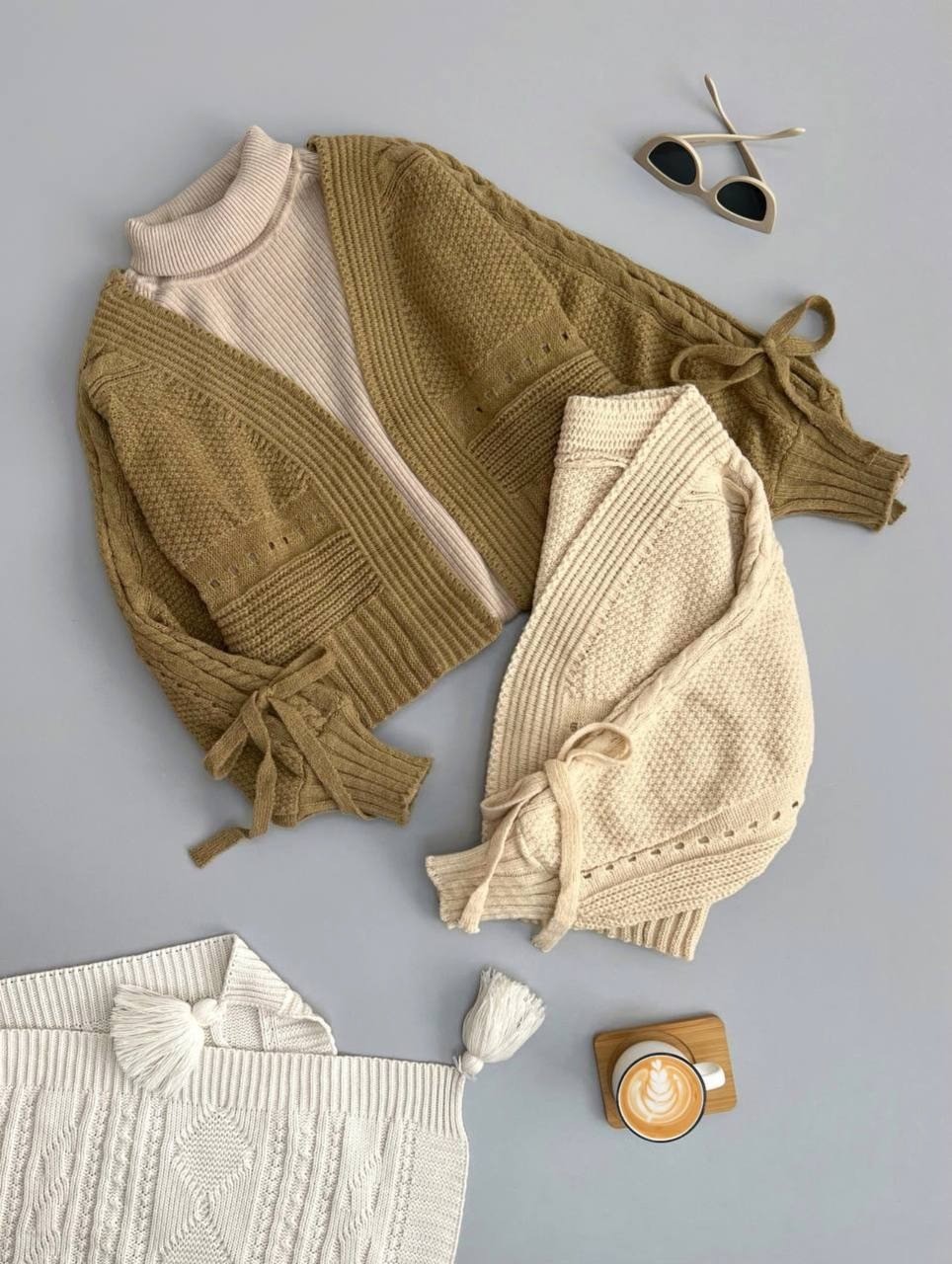 رویی بافت آستین پف کد 3039