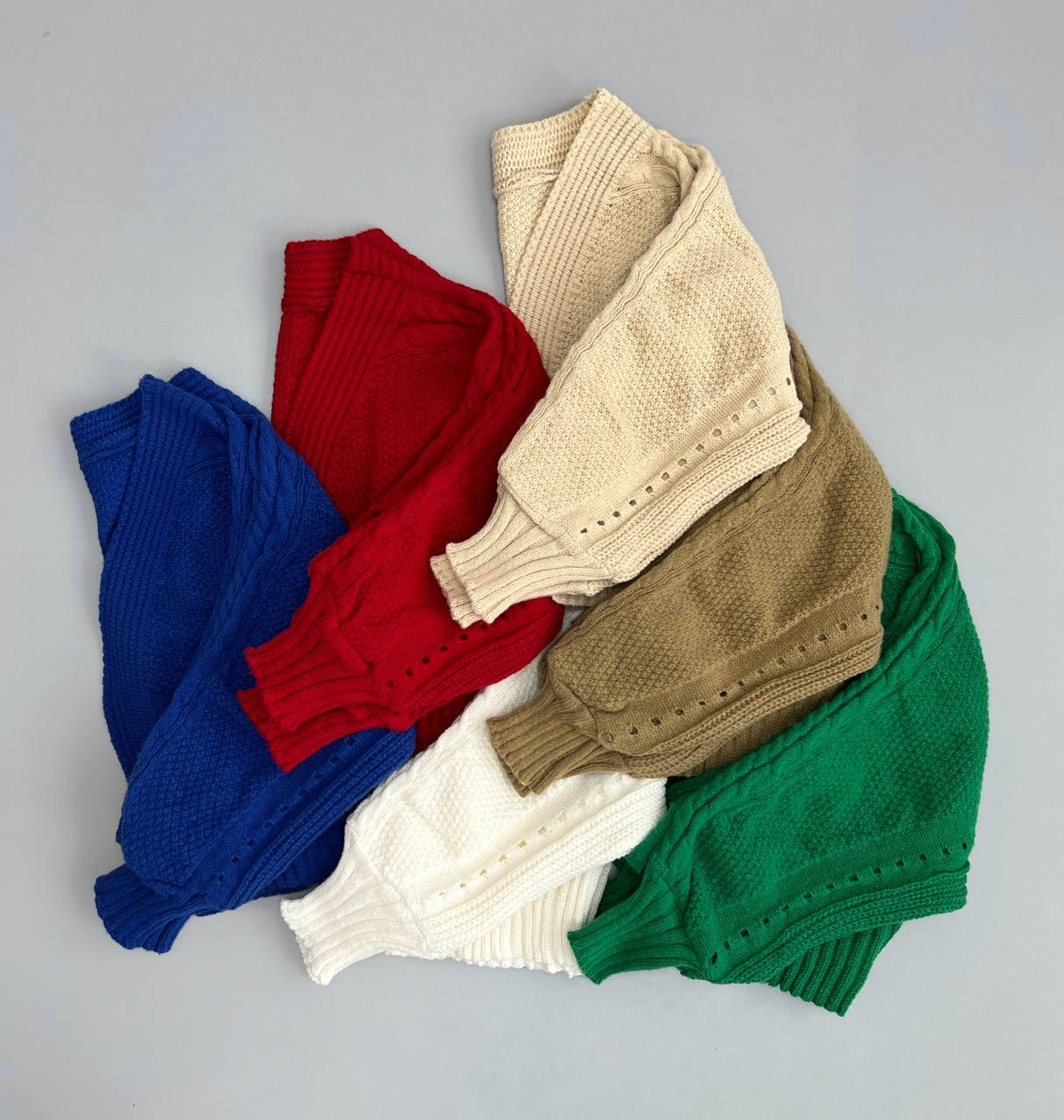 رویی بافت آستین پف کد 3039