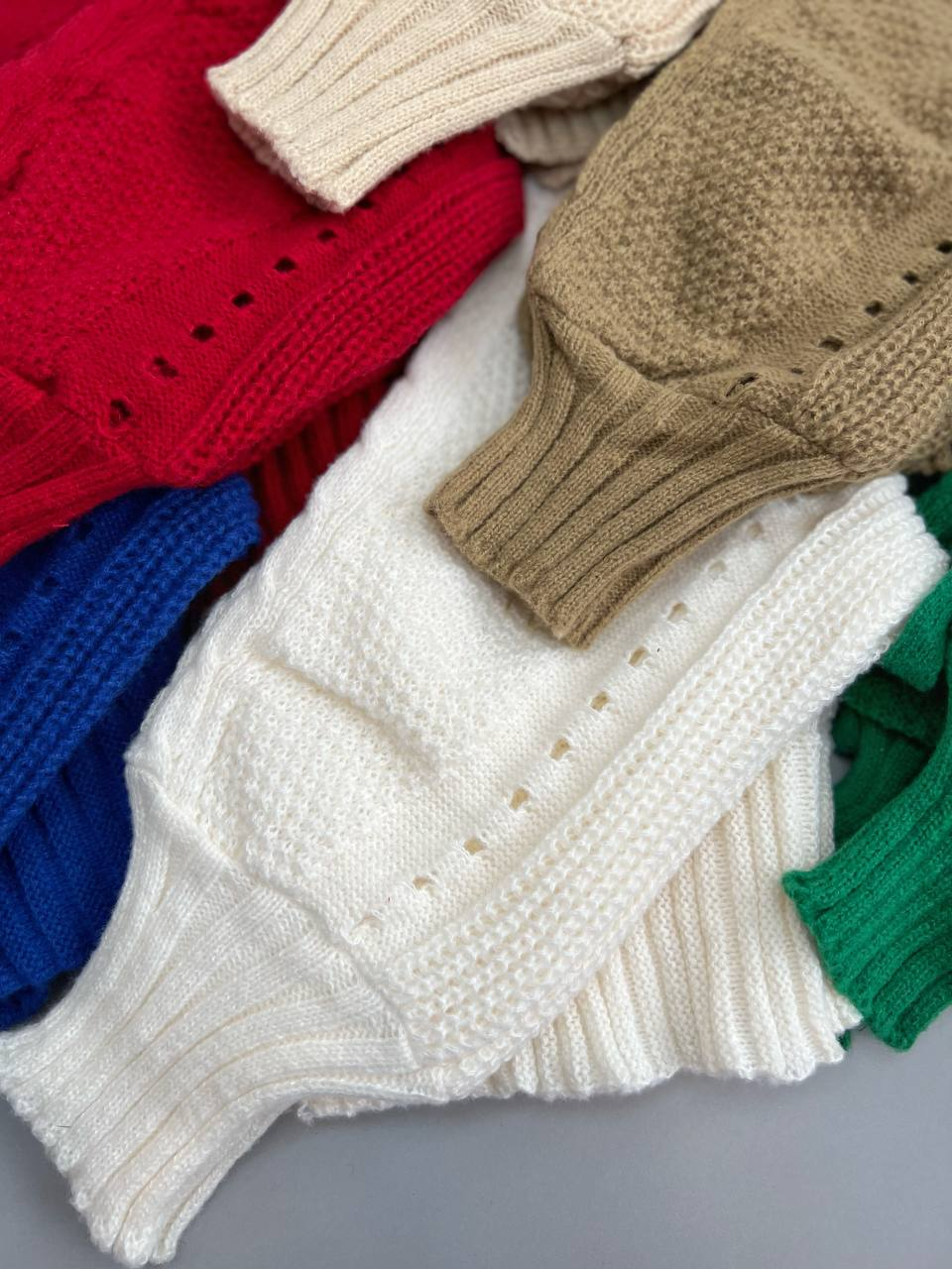 رویی بافت آستین پف کد 3039