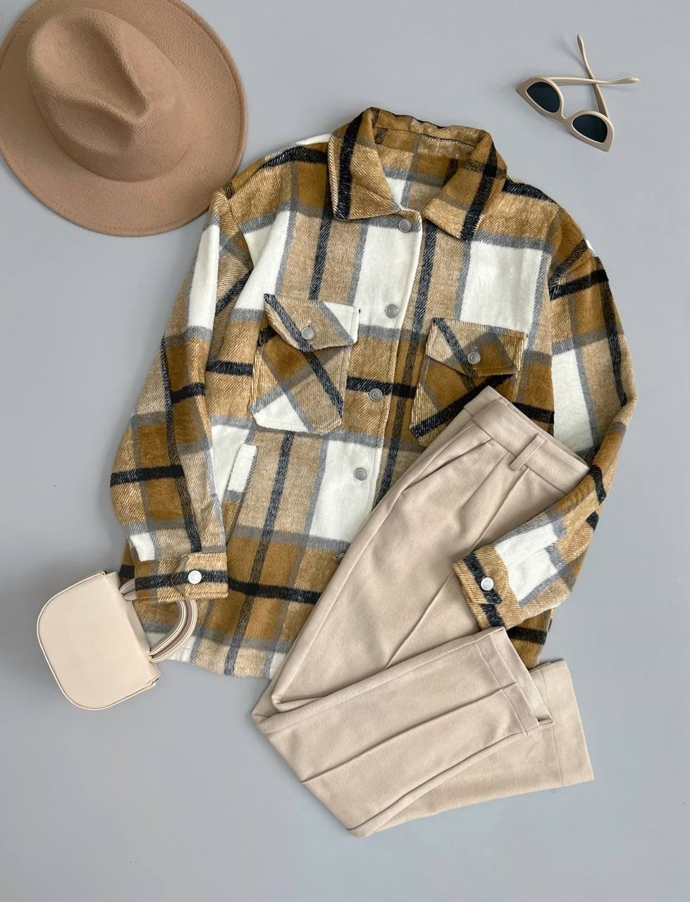 شکت چهارخونه پشمی کد 3042