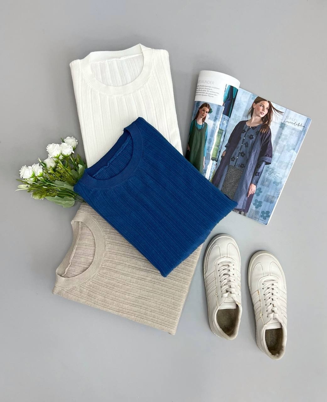 پلیور بافت یقه گرد کد 3051