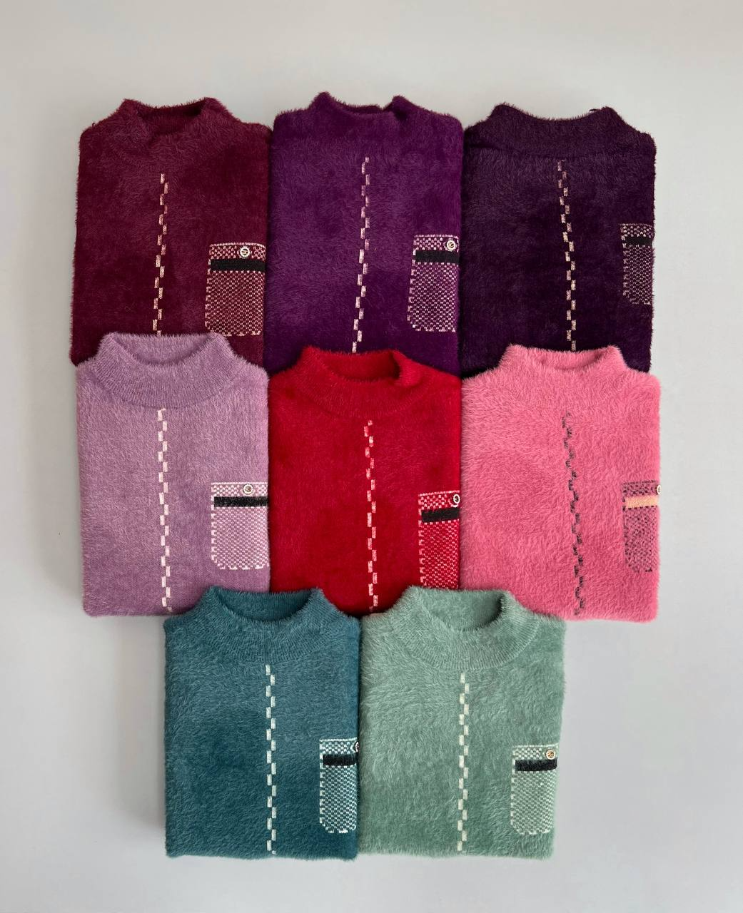 پلیور بافت موهر پنبه ای کد 3053