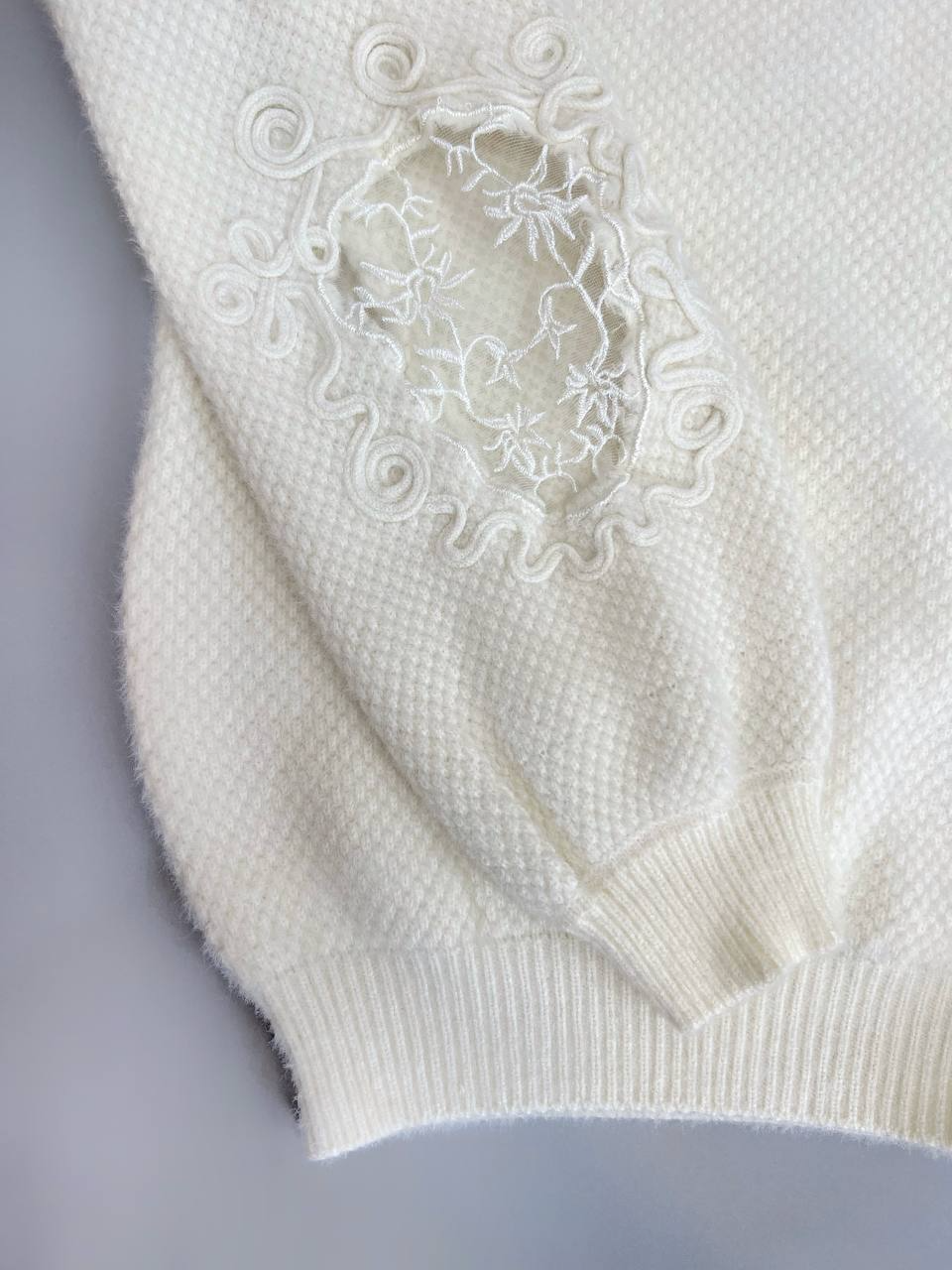 پلیور بافت مخمل موهر دار کد 3058