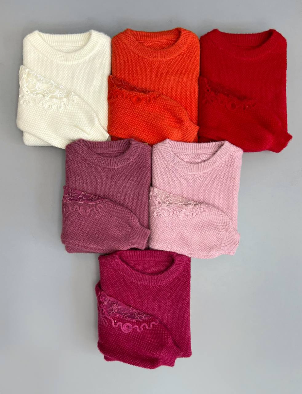 پلیور بافت مخمل موهر دار کد 3058