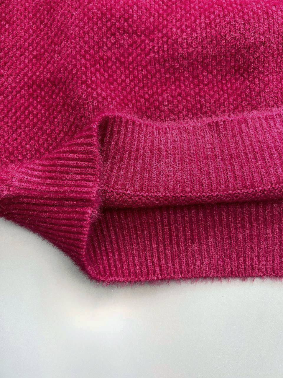 پلیور بافت مخمل موهر دار کد 3058