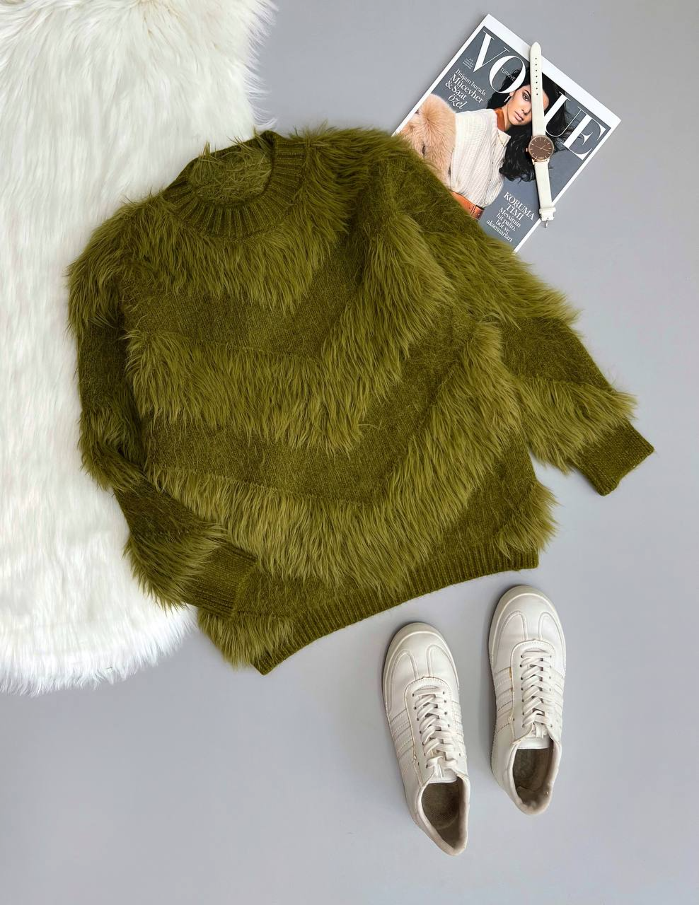 پلیور بافت تمام خز مدل 2 کد 3067