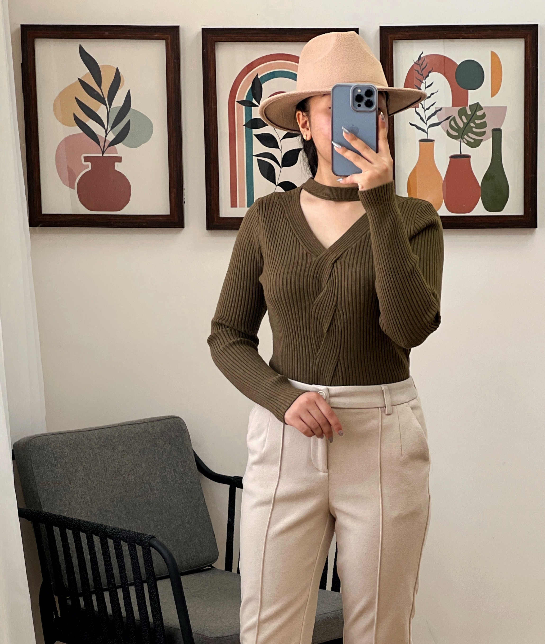 پلیور بافت یقه هفت کد 3070