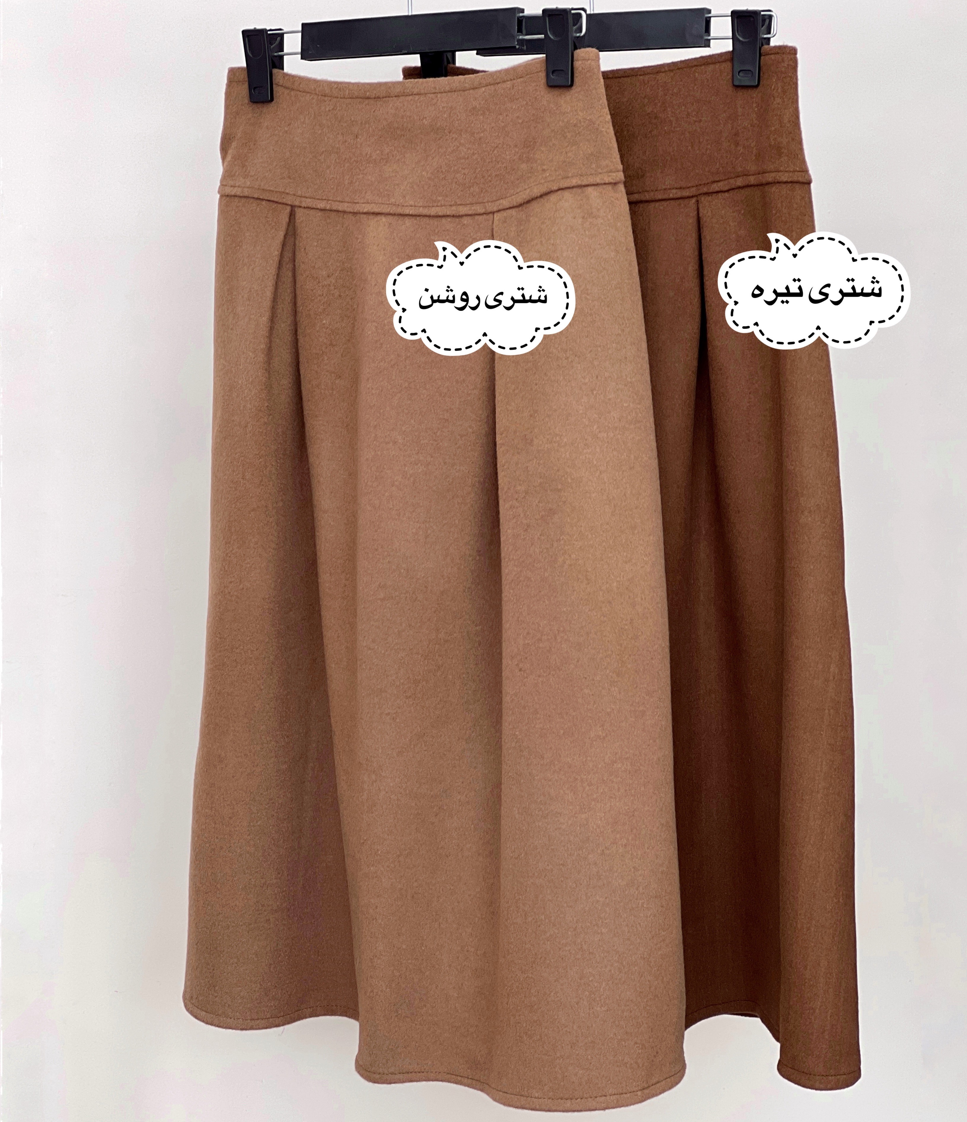 دامن فوتر پیلی دار2 کد 3072