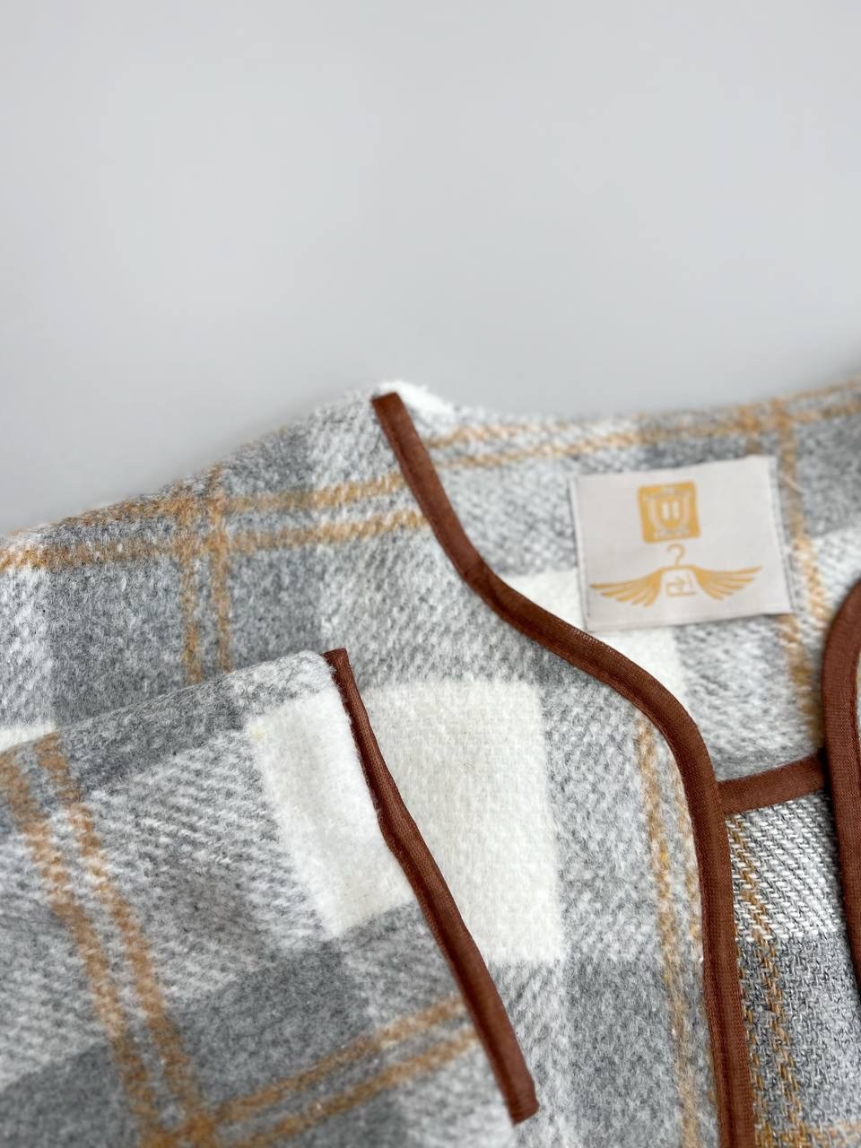 کت چهارخونه پشمی کد 3076