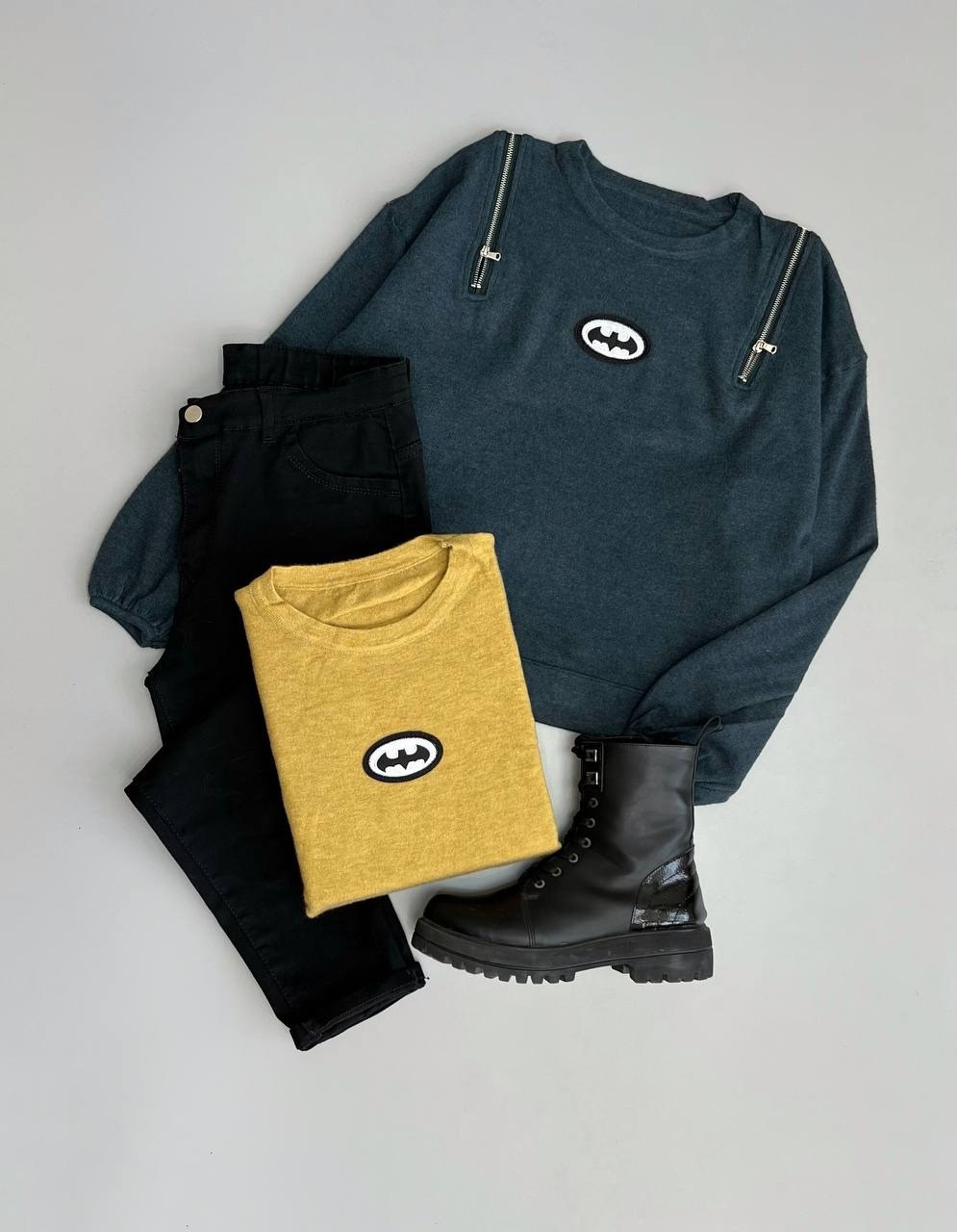 پلیور بافت سرشانه زیپ فانتزی کد 3078