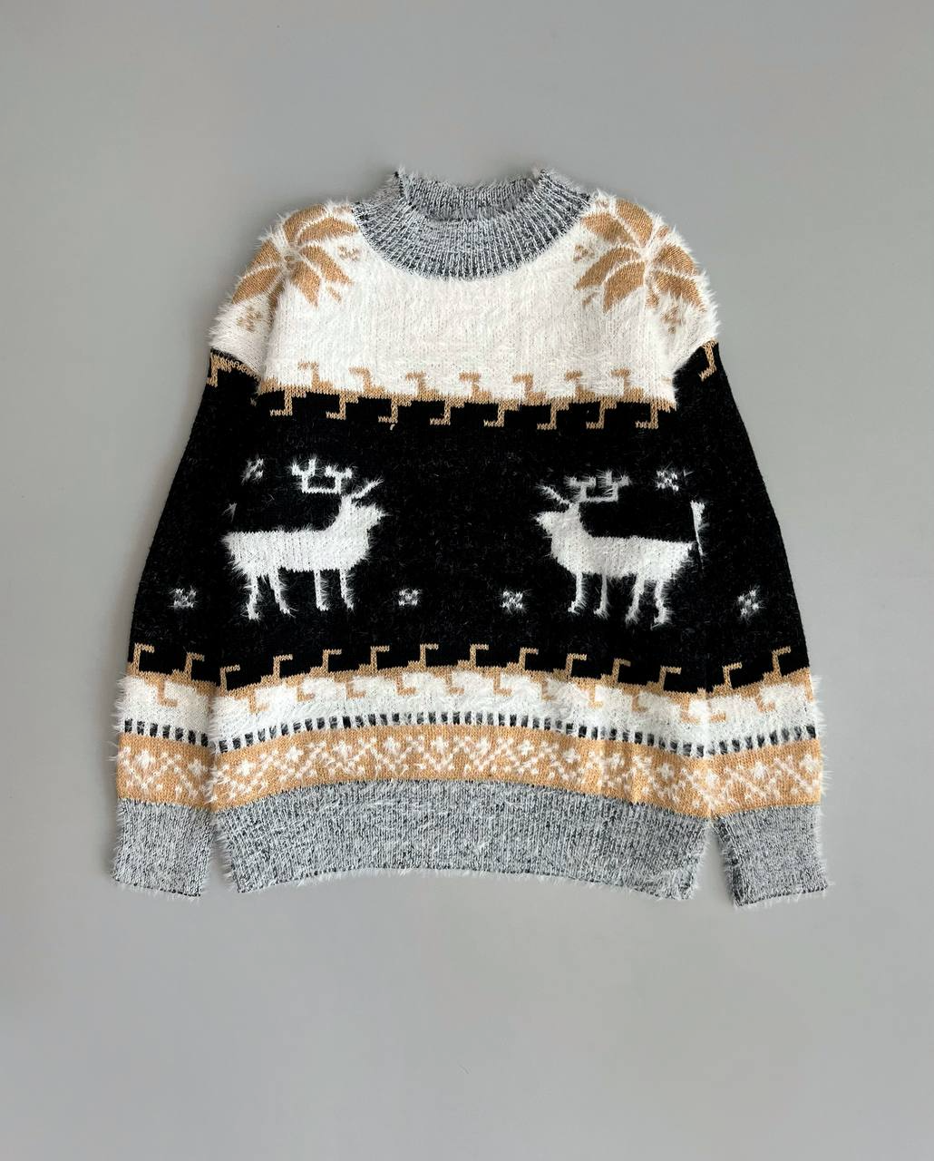 پلیور بافت موهر دار گوزن کد 3079