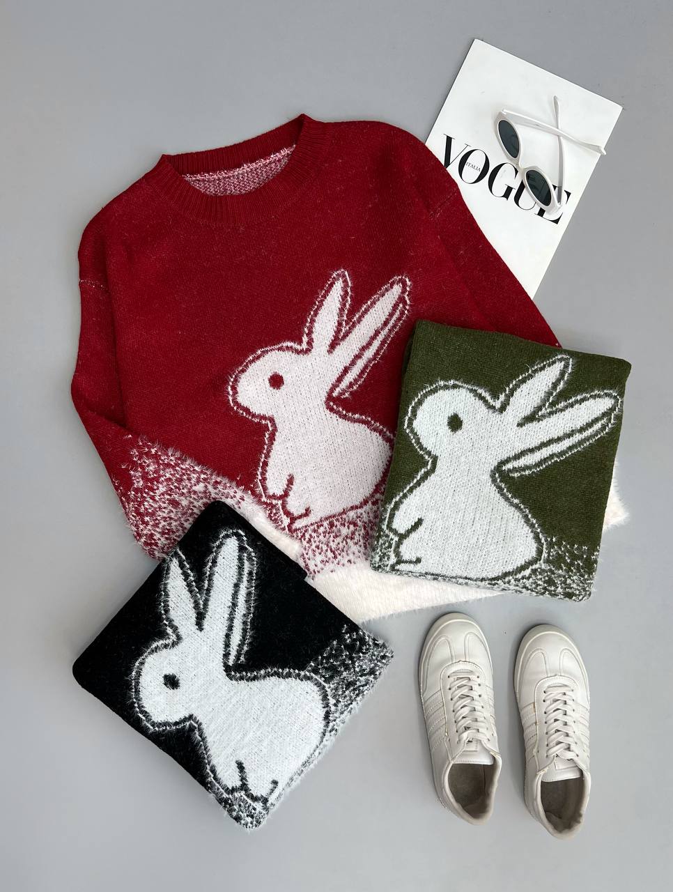 پلیور بافت موهر دار رابیت کد 3083