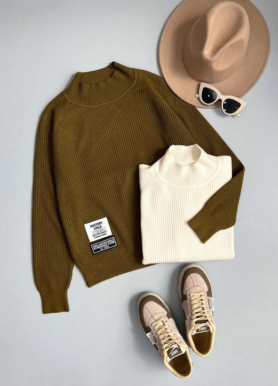 پلیور بافت یقه گرد 2 رنگ کد 3085