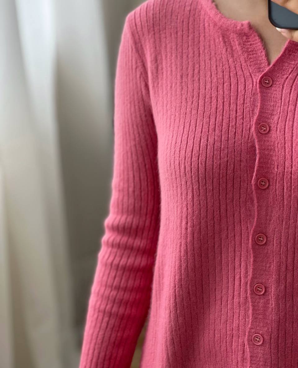 ژاکت بافت جلو دکمه کد 3090