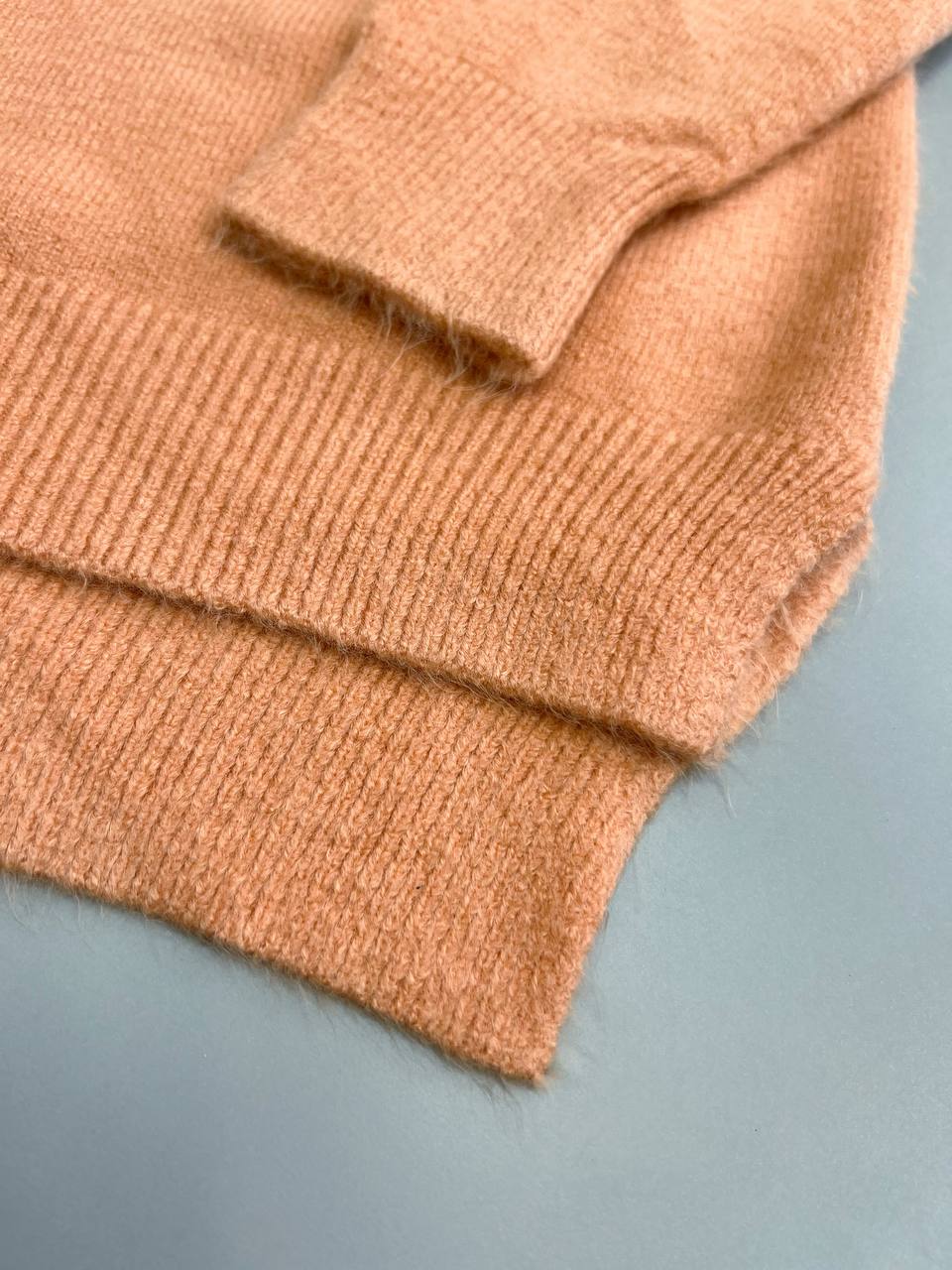 پلیور بافت یقه هفت بغل چاک کد 3094