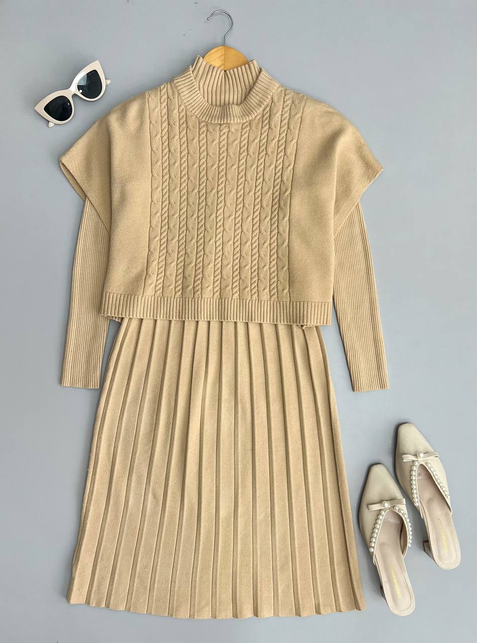 ست دو تیکه بافت کد 3095