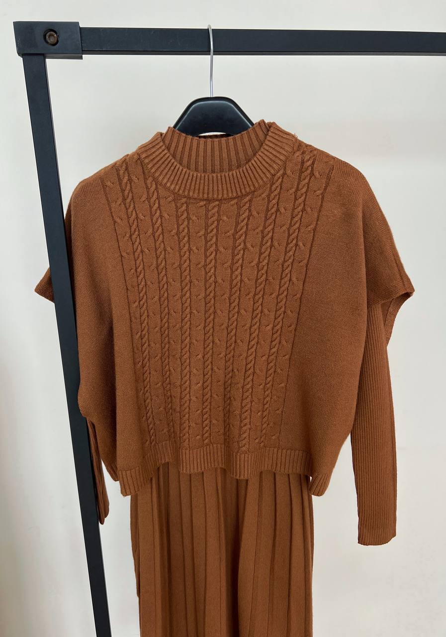 ست دو تیکه بافت کد 3095