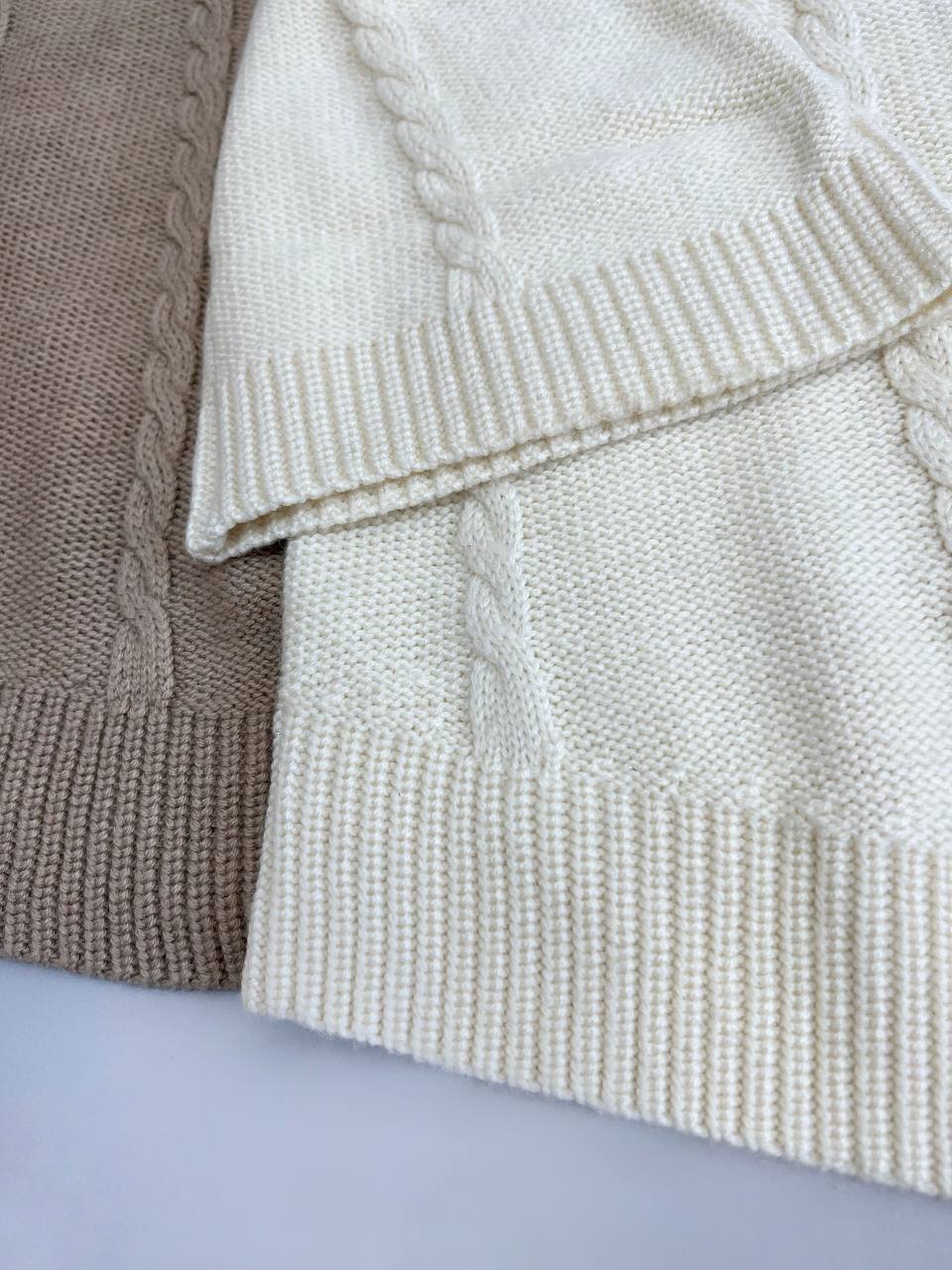 پلیور بافت یقه گرد گندم کد 3096