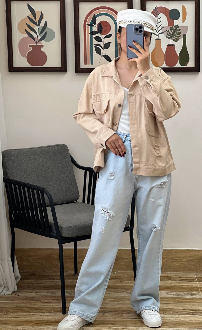 کت کتان زاپدار کد 3097