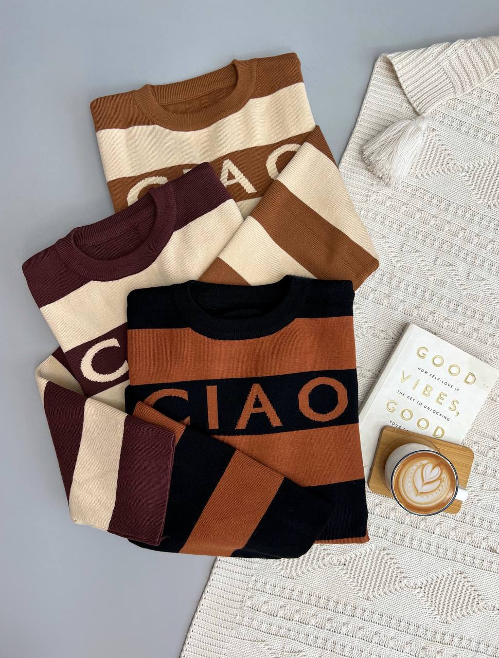 پلیور بافت راه راه CIA0 کد3099