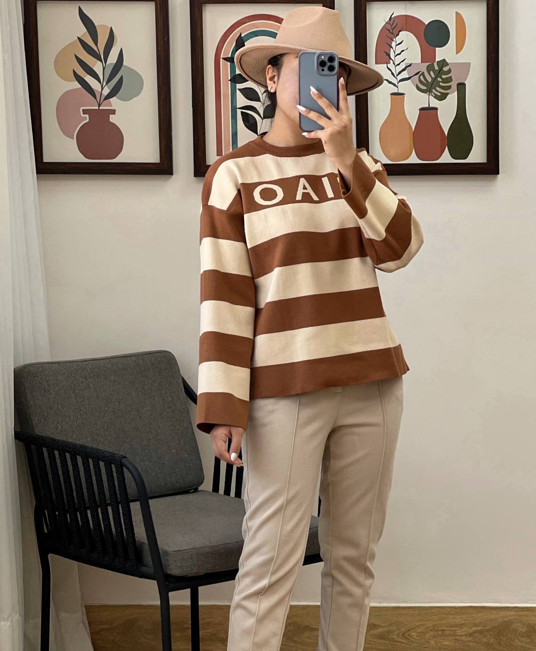 پلیور بافت راه راه CIA0 کد3099