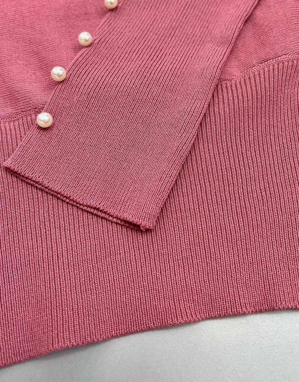 پلیور بافت آستین مچی مرواریدی کد 3103