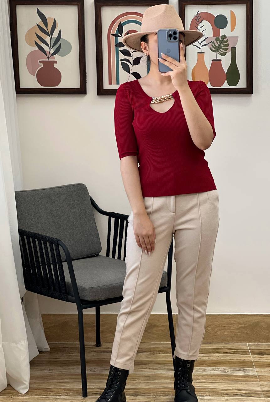 بلوز بافت کارتیه کد3104