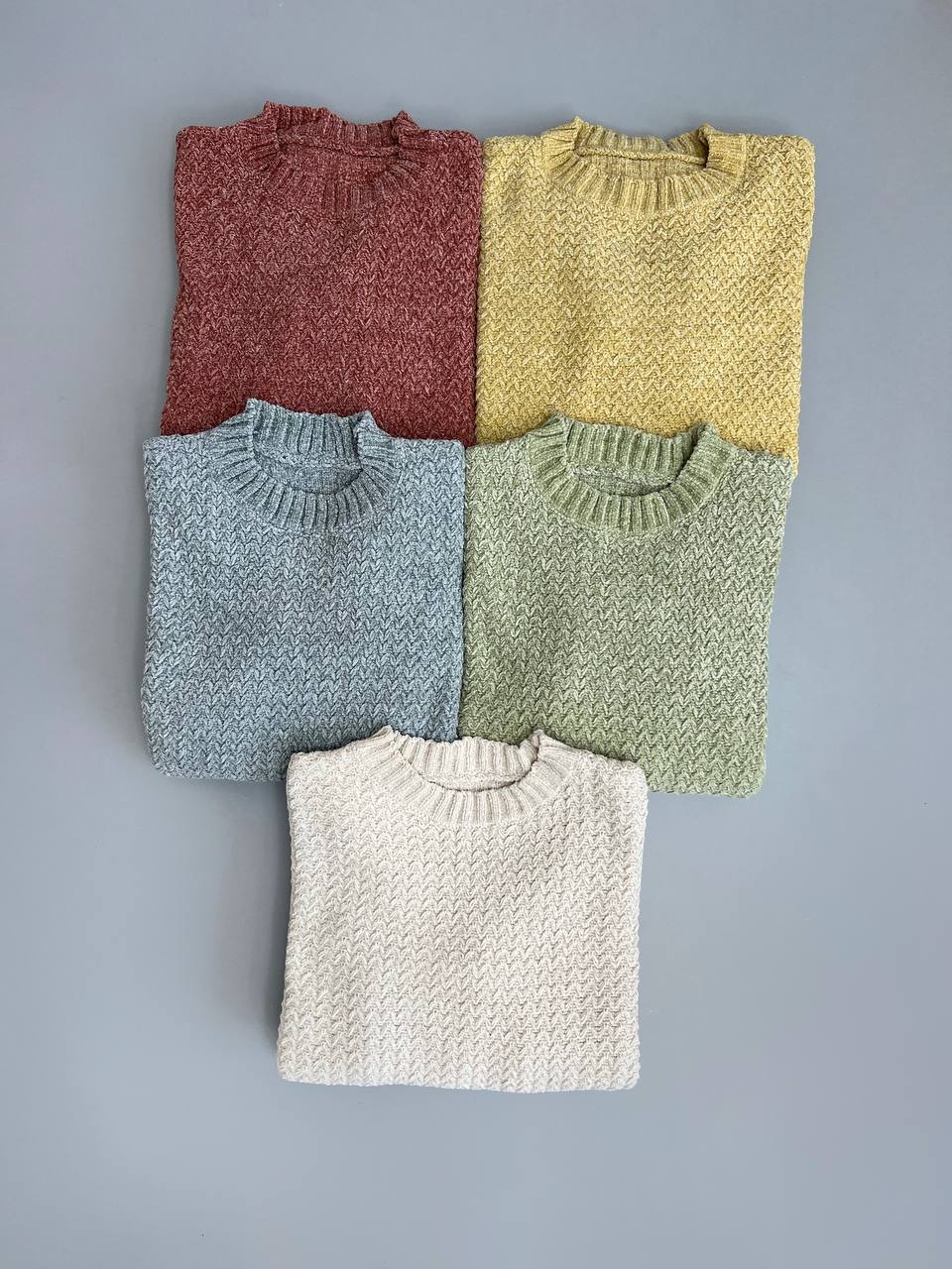 پلیور بافت مخمل اکلیلی کد 3109