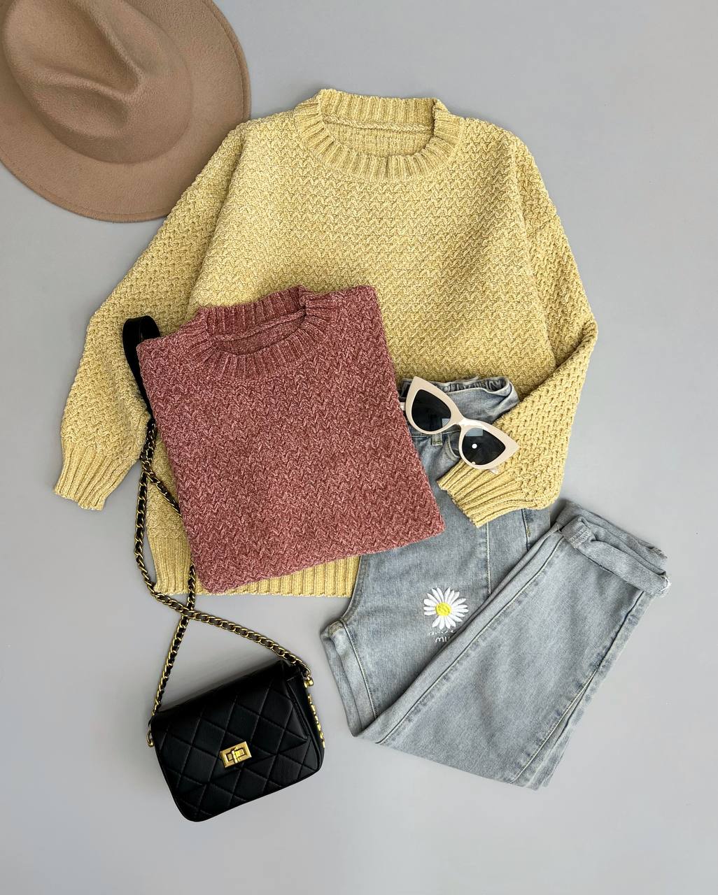 پلیور بافت مخمل اکلیلی کد 3109