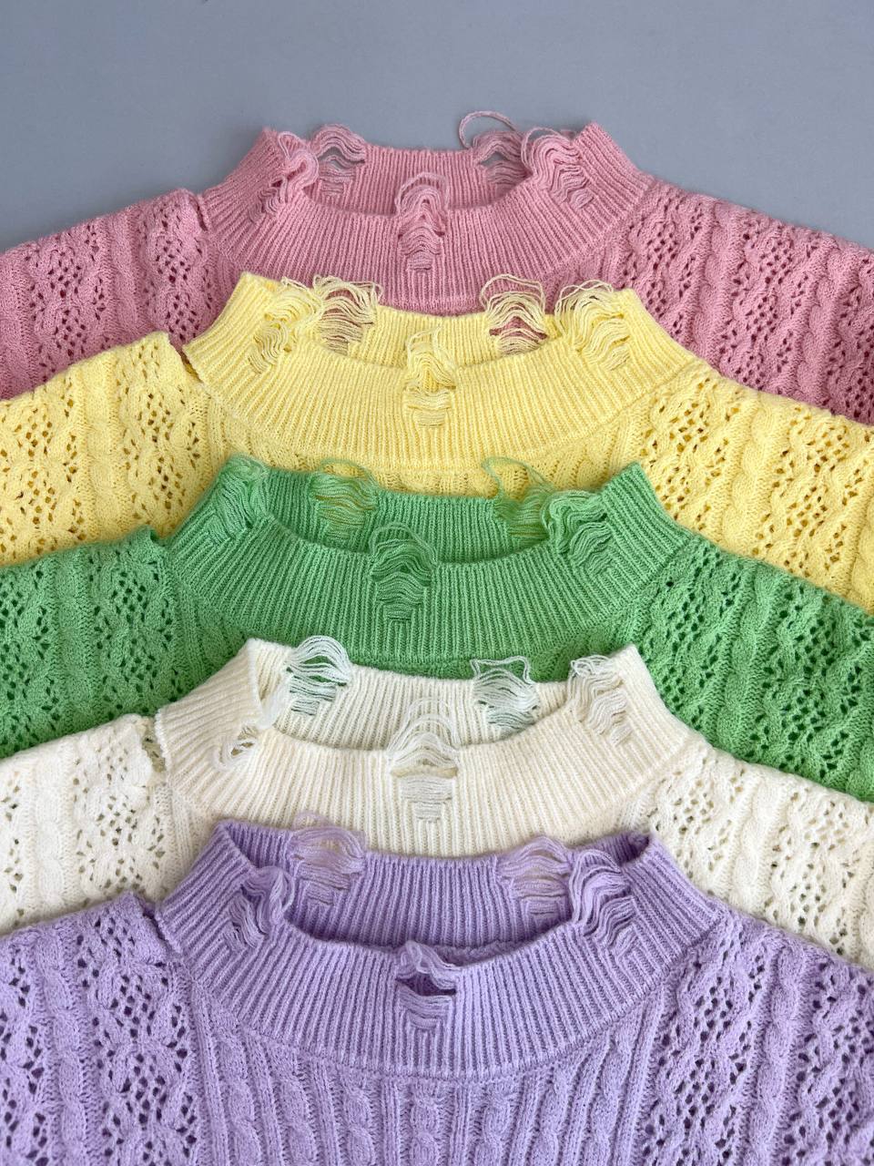 پلیور بافت مدادرنگی کد 3110