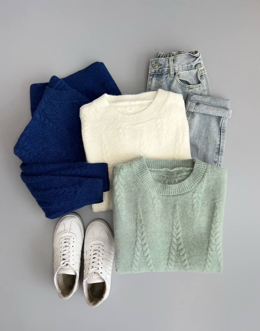 پلیور بافت یقه گرد کد 3113