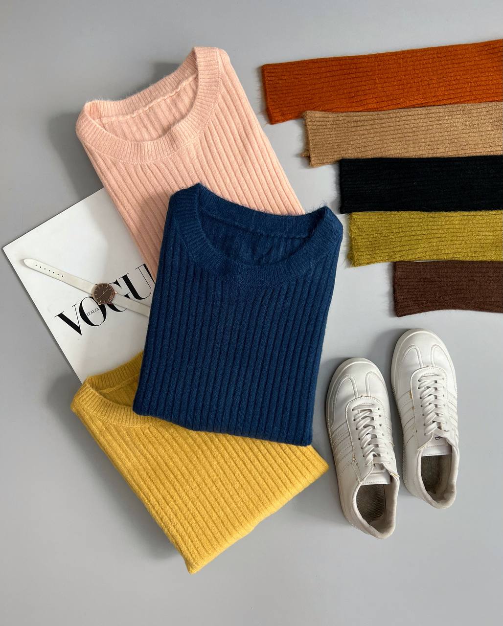 پلیور بافت کبریتی موهردار کد 3114