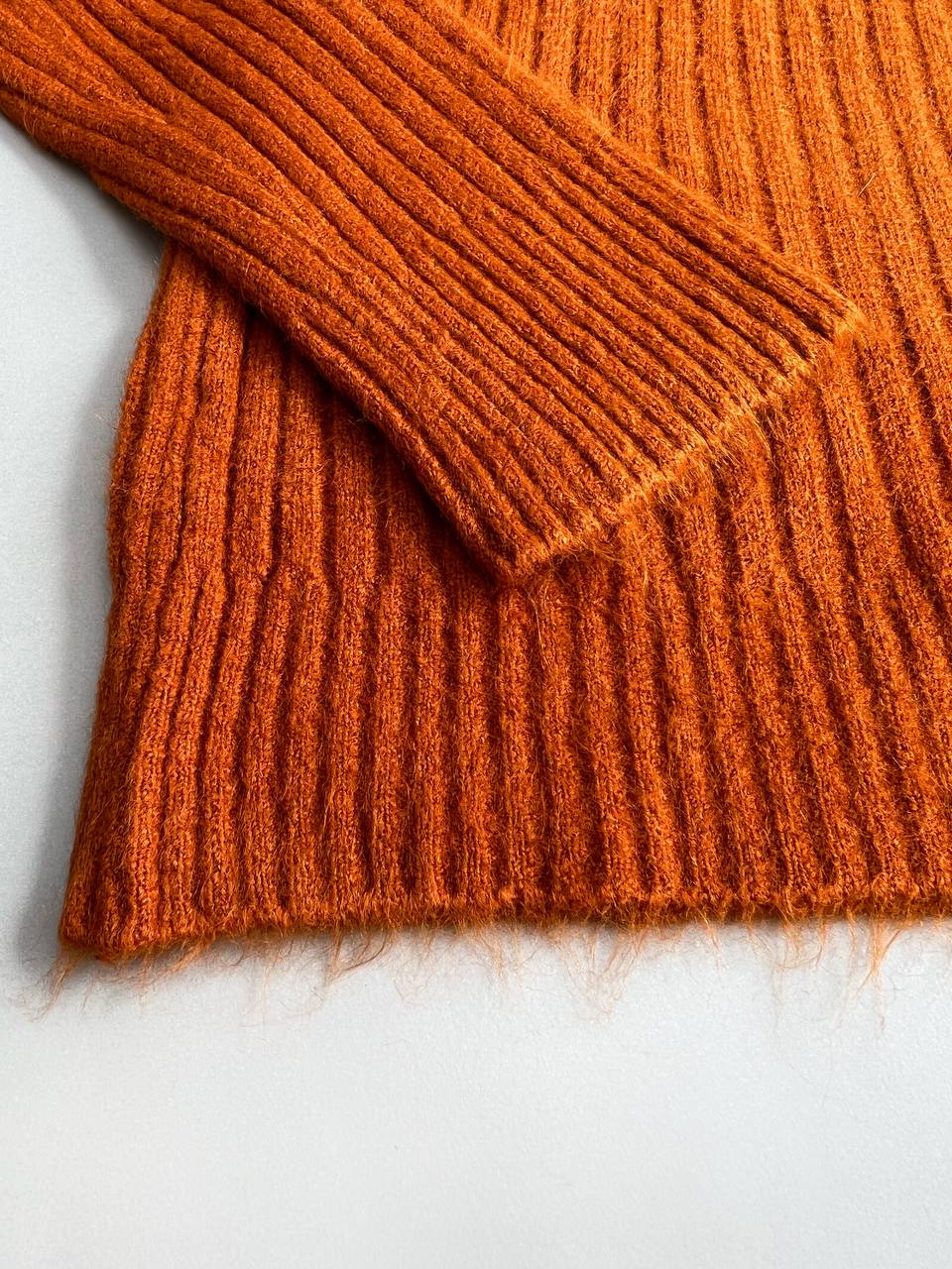 پلیور بافت کبریتی موهردار کد 3114