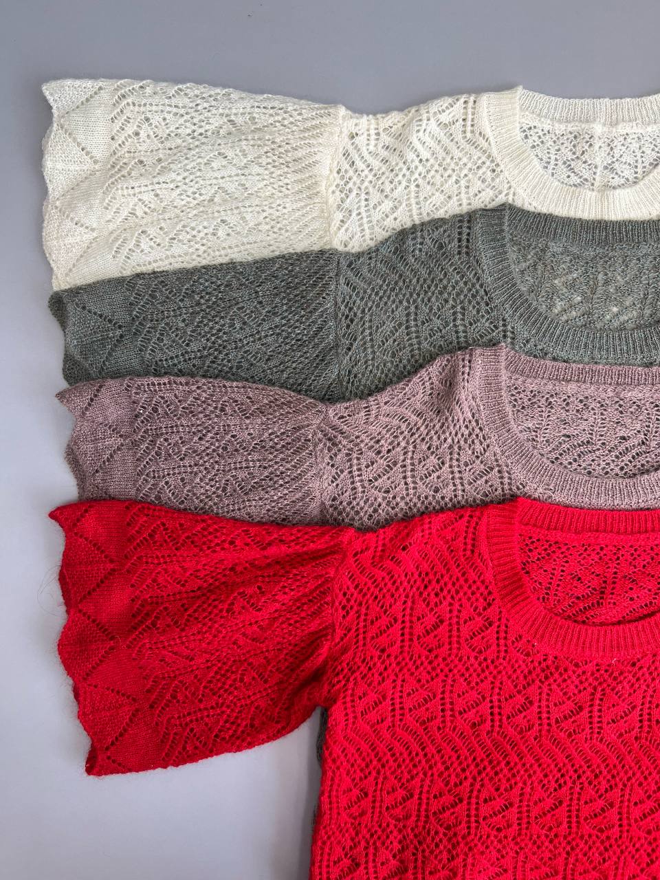 پلیور بافت آستین کلوش کد 3115