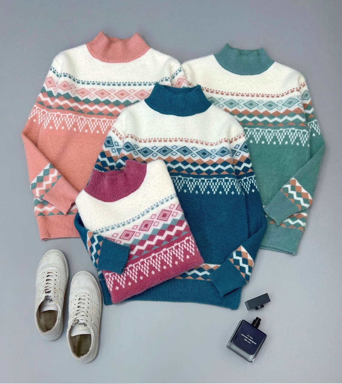 پلیور بافت موهر دار سنتی مدل 3 کد 3123